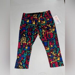 NWT Lularoe Jade Abstract Athletic Capri Leggings